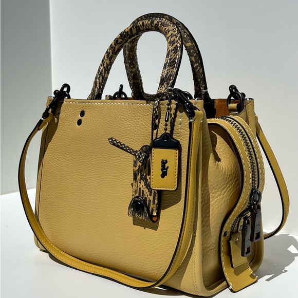 COACH Rogue 25 With Colorblock Snakeskin Detail - Picture 12 of 16